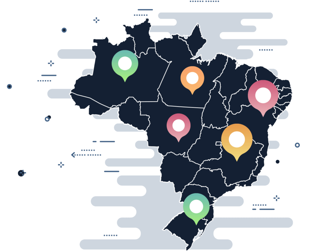 Atendimento em todo Brasil